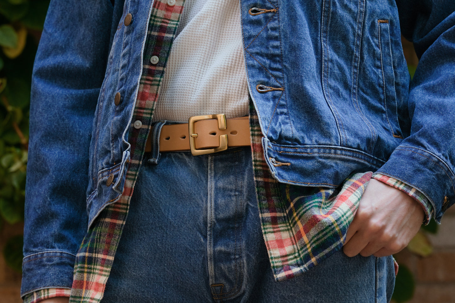 1 3/8" CENTER BAR BUCKLE BELT