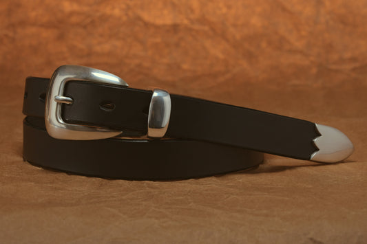 1" WESTERN BELT -- BLACK