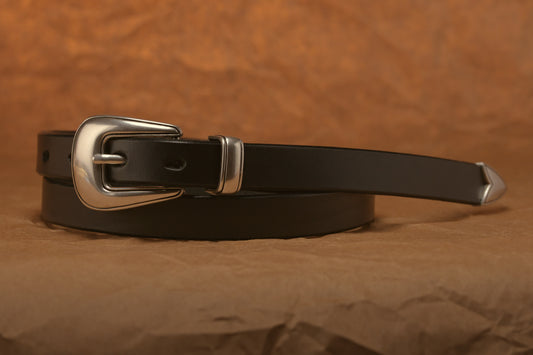 3/4" WESTERN BELT -- BLACK