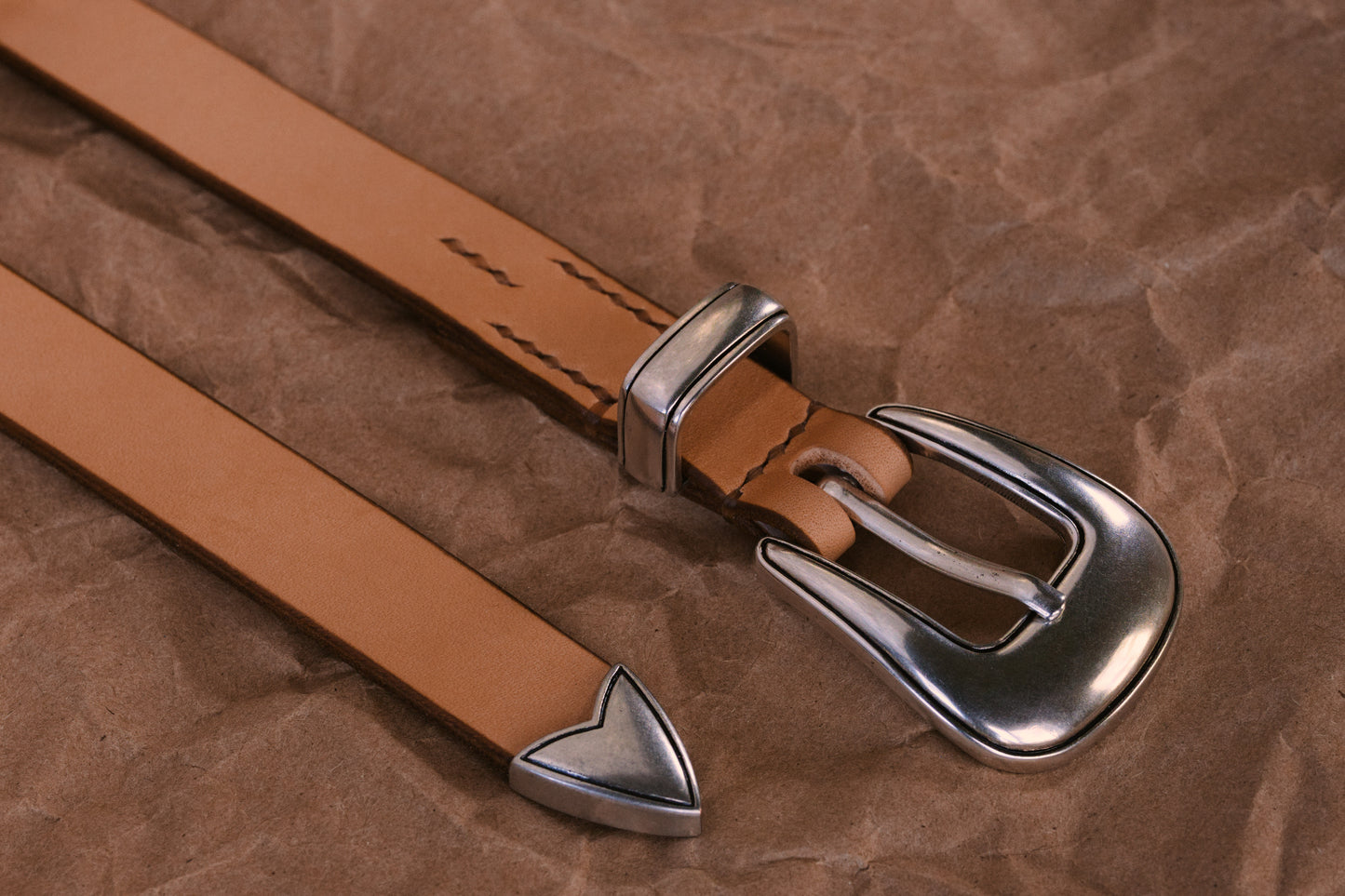 3/4" WESTERN BELT -- NATURAL