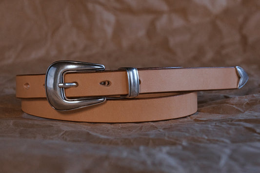 3/4" WESTERN BELT -- NATURAL