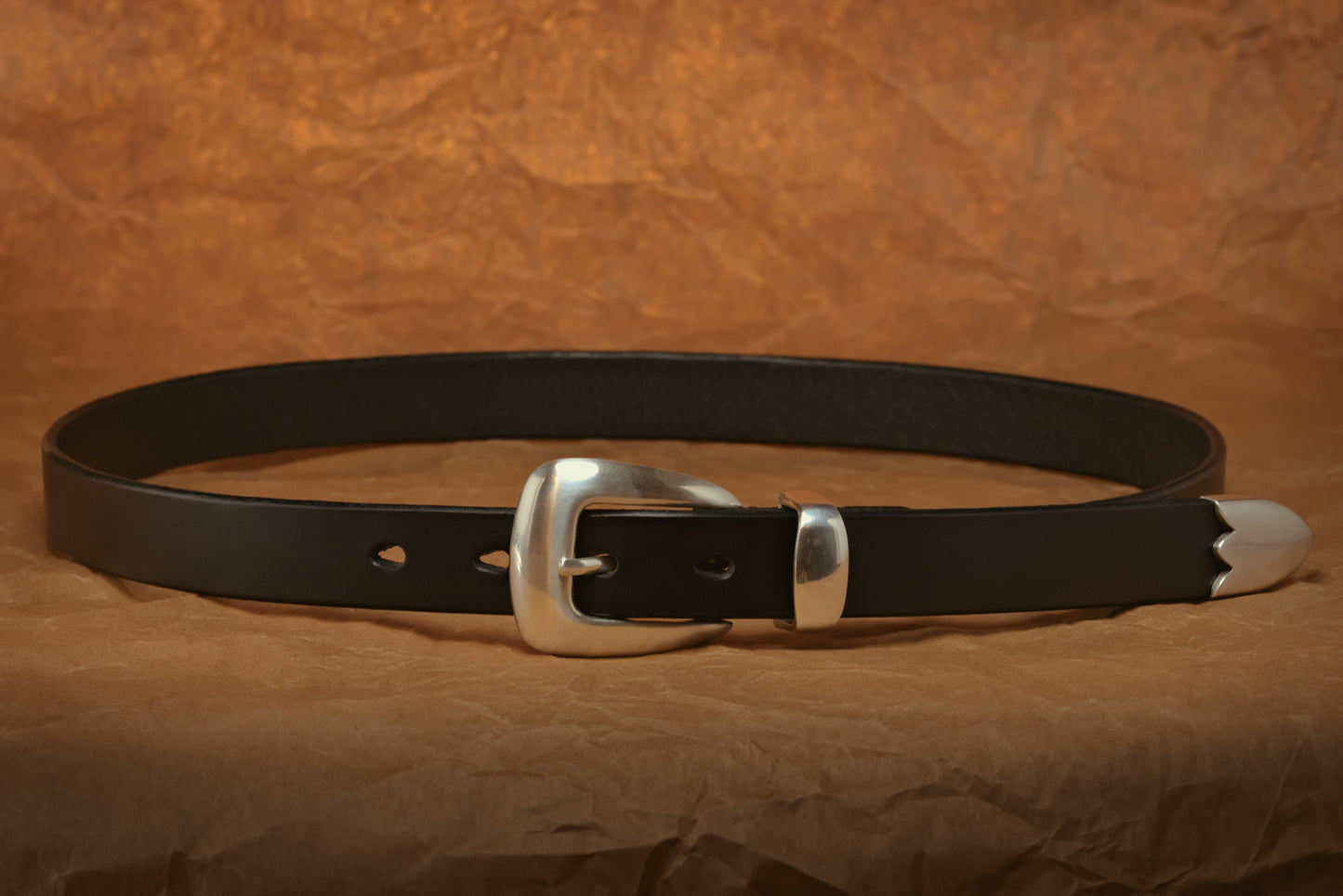 1" WESTERN BELT -- BLACK
