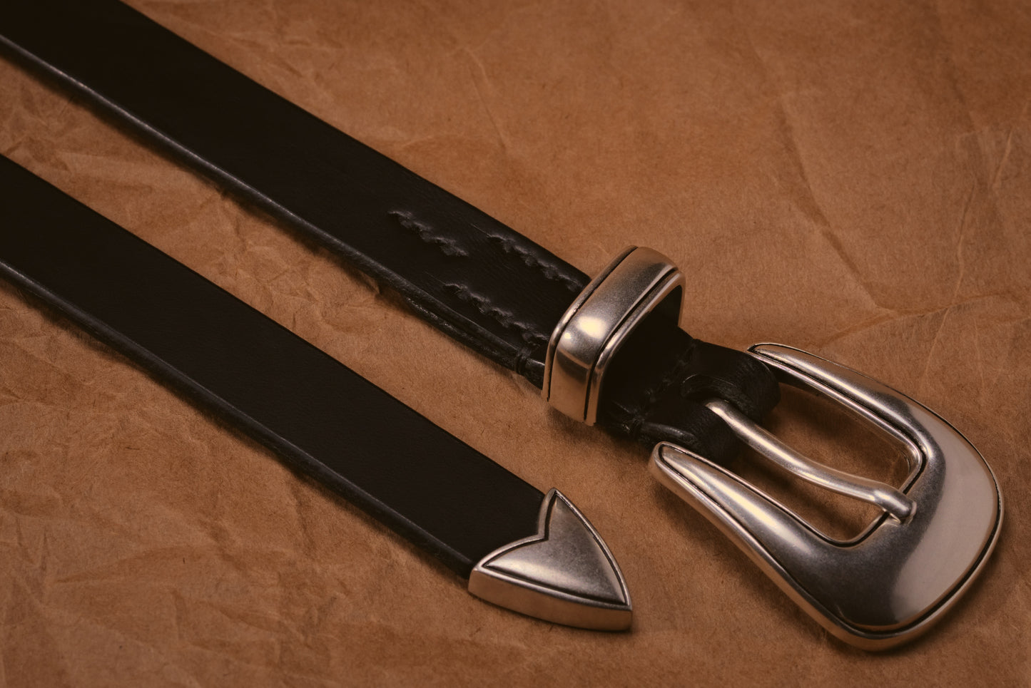 3/4" WESTERN BELT -- BLACK